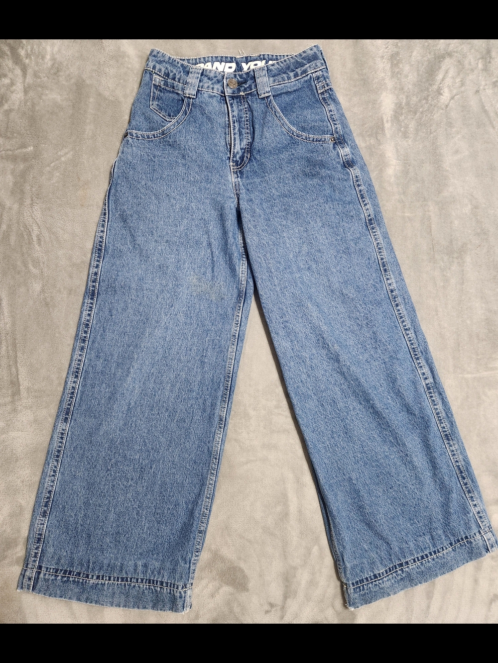 A.LAB Expand Your Mind Mega Wide Leg Baggy Skate Jeans Y2K